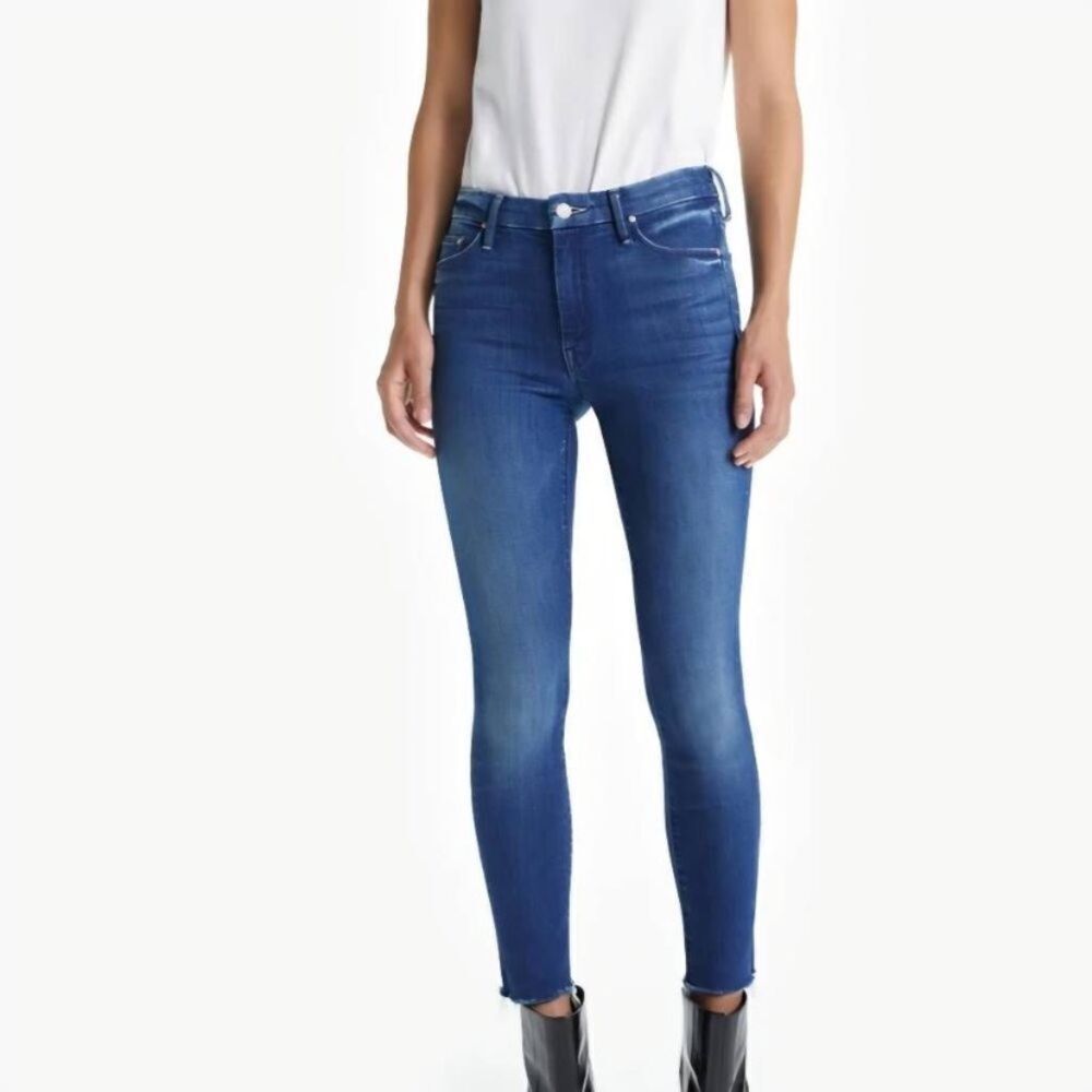 Mother The Looker Ankle Fray Jeans in Bazaar Adventures Size 25